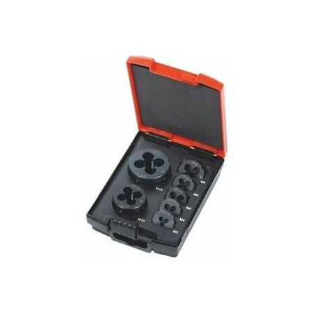 Holex Round Die Set, HSS-E, for Metric Threads: M3-M12 142735 M3-12